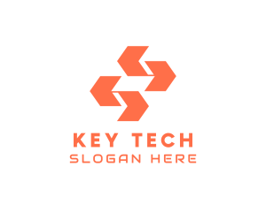 Tech Company Arrows logo design