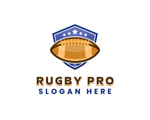 American Football Rugby logo design