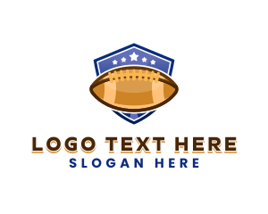 Ball - American Football Rugby logo design