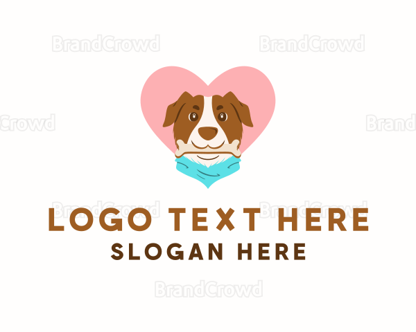 Dog Scarf Love Logo