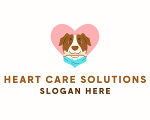 Dog Scarf Love logo design