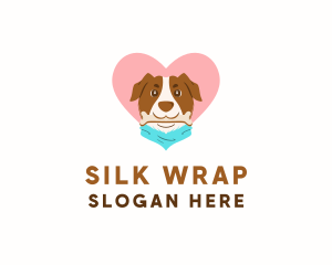 Dog Scarf Love logo design