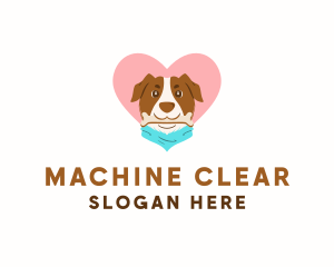 Shelter - Dog Scarf Love logo design