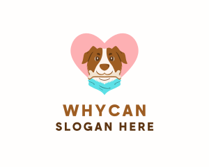 Groomer - Dog Scarf Love logo design