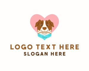 Park - Dog Scarf Love logo design