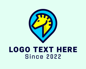Geolocator - Horse Pin Location logo design
