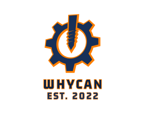 Cnc - Mechanical Drill Industrial logo design