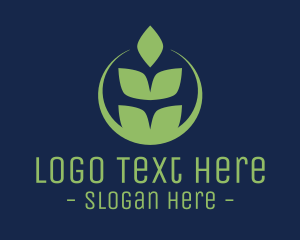 Crops - Organic Green Wheat logo design