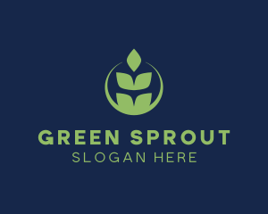 Organic Green Wheat logo design