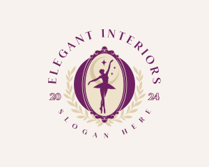 Elegant Ballet Dancer logo design