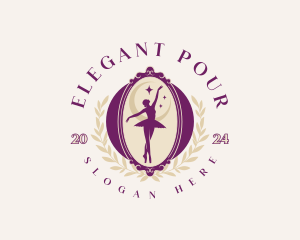 Elegant Ballet Dancer logo design