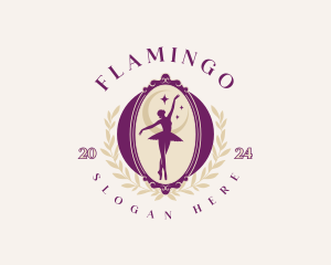 Dance Studio - Elegant Ballet Dancer logo design