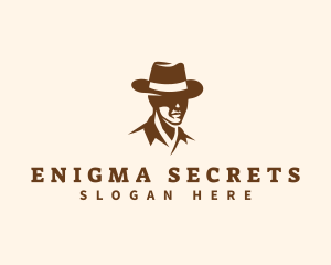 Mysterious - Man Hat Fashion logo design