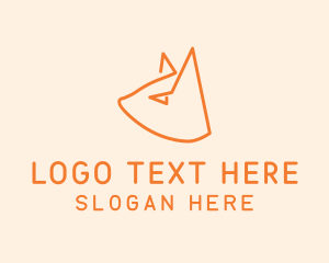Pet Groom - Cat Head Outline logo design