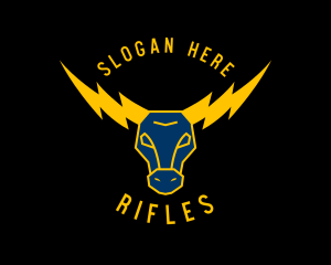 Lightning Bull Horns Logo