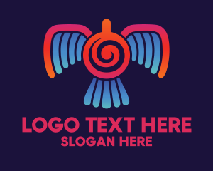 Vulture - Bohemian Tribal Bird logo design