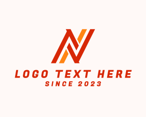 Business - Business Stripe Firm Letter N logo design