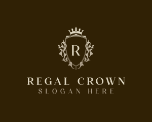 Royal Shield Crown logo design