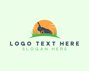 Lawn - Landscaping Grass Lawn Mower logo design