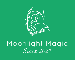 Nature Moonlight Book logo design