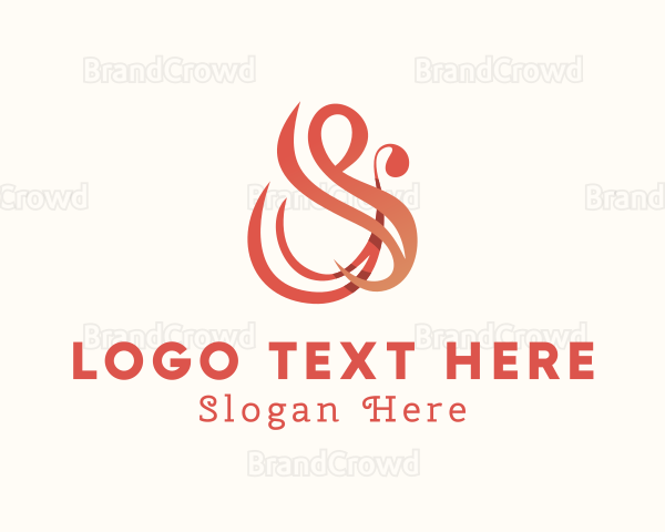 Stylish Ampersand Calligraphy Logo