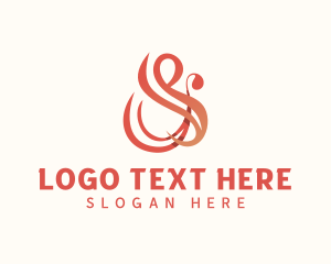 Calligraphy - Stylish Ampersand Calligraphy logo design