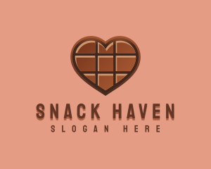 Heart Chocolate Sweet logo design