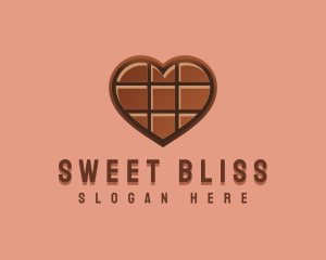 Heart Chocolate Sweet logo design