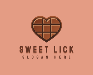 Heart Chocolate Sweet logo design