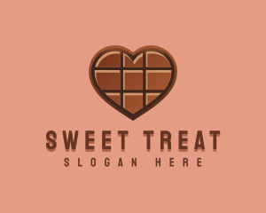 Heart Chocolate Sweet logo design