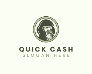 Cash - Money Cash Woman logo design