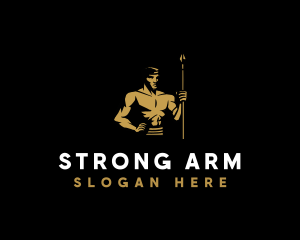 Strong Spear Warrior logo design