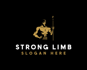 Strong Spear Warrior logo design