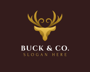 Luxury Deer Gold logo design