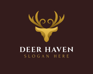 Luxury Deer Gold logo design