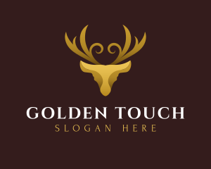 Luxury Deer Gold logo design