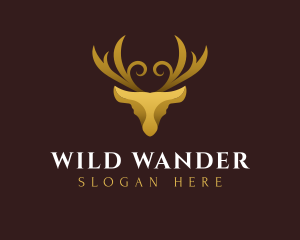 Luxury Deer Gold logo design