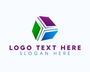 Home Study - Book Learning Library logo design