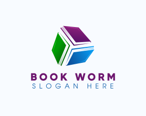 Book - Book Learning Library logo design