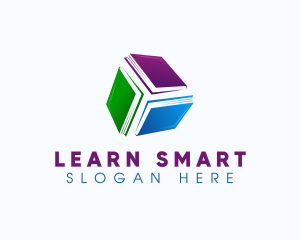 Educate - Book Learning Library logo design