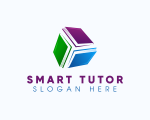 Tutor - Book Learning Library logo design