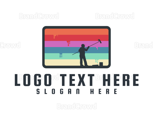 Colorful Paint Mural Logo