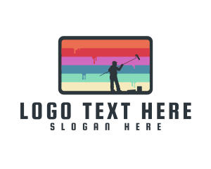 Colorful Paint Mural Logo