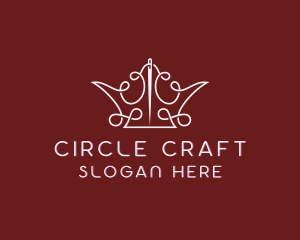 Crown Thread Stitching logo design