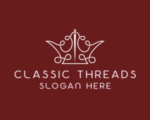 Crown Thread Stitching logo design