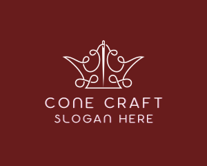 Crown Thread Stitching logo design