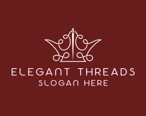 Crown Thread Stitching logo design