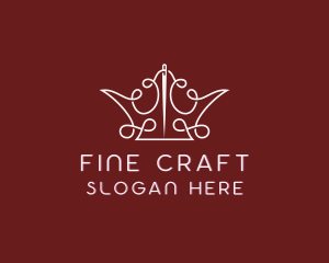 Crown Thread Stitching logo design