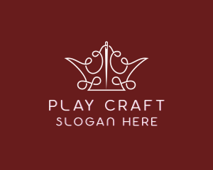 Crown Thread Stitching logo design