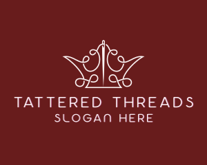 Crown Thread Stitching logo design